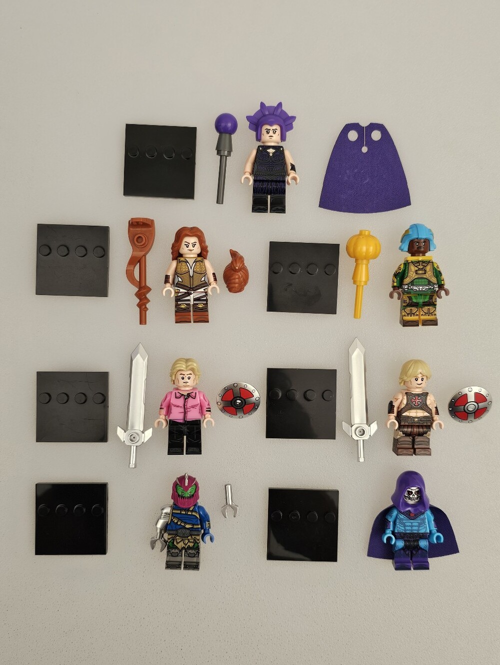 Lot of 7 Lego Compatible DC He-Man Masters of the Universe Movie Minifigures